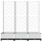 vidaXL Jardinera con enrejado PP blanco 120x40x121,5 cm vidaXL Jardinera con enrejado PP blanco 120x40x121,5 cm