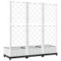 vidaXL Jardinera con enrejado PP blanco 120x40x121,5 cm vidaXL Jardinera con enrejado PP blanco 120x40x121,5 cm