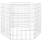 vidaXL Jaula para conejos 6 paneles hierro galvanizado 54x80 cm