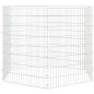 vidaXL Jaula para conejos 6 paneles hierro galvanizado 54x80 cm