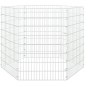 vidaXL Jaula para conejos 6 paneles hierro galvanizado 54x80 cm