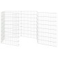 vidaXL Jaula para conejos 6 paneles hierro galvanizado 54x80 cm