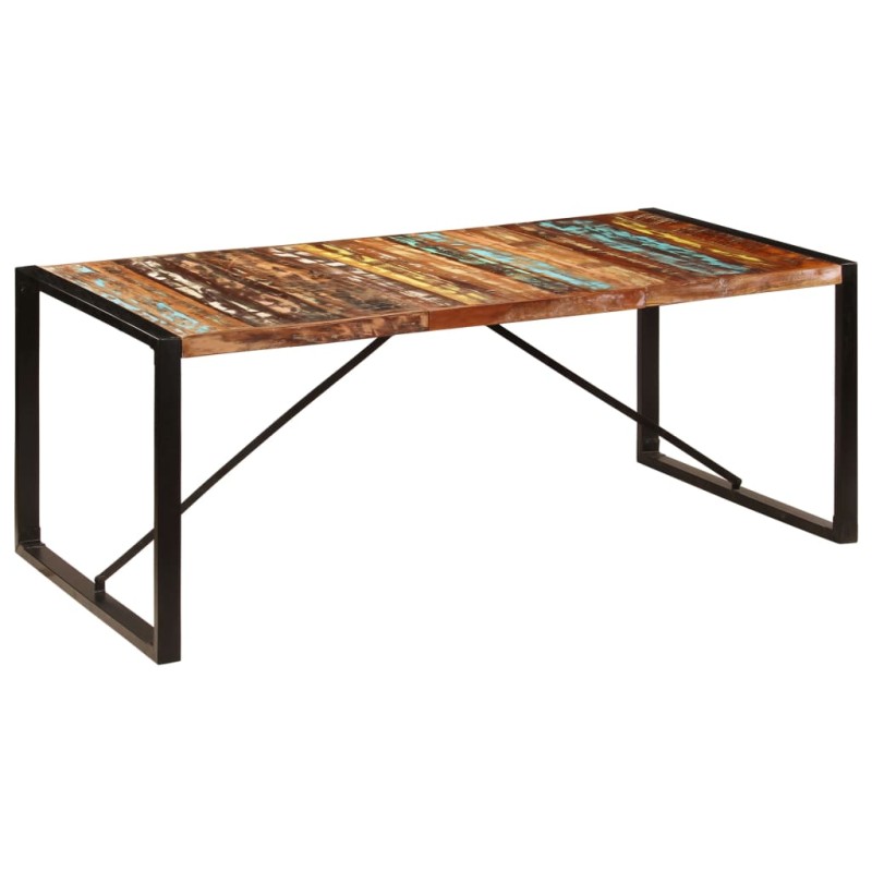 vidaXL Mesa de comedor de madera maciza reciclada 200x100x75 cm 