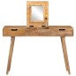 vidaXL Mesa tocador con espejo madera maciza de mango 112x45x76 cm vidaXL Mesa tocador con espejo madera maciza de mango 112x45x76 cm
