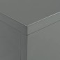vidaXL Mesa de centro de MDF gris brillante 85x55x31 cm