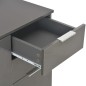 vidaXL Aparador gris brillante 107x35x80,5 cm vidaXL Aparador gris brillante 107x35x80,5 cm