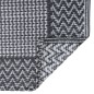 vidaXL Alfombra de exterior PP gris 80x150 cm vidaXL Alfombra de exterior PP gris 80x150 cm