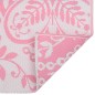vidaXL Alfombra de exterior PP rosa 190x290 cm vidaXL Alfombra de exterior PP rosa 190x290 cm