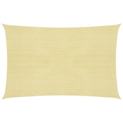 vidaXL Toldo de vela HDPE beige 160 g/m² 2,5x4 m
