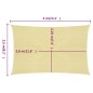 vidaXL Toldo de vela HDPE beige 160 g/m² 2,5x4 m vidaXL Toldo de vela HDPE beige 160 g/m² 2,5x4 m