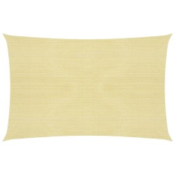 vidaXL Toldo de vela beige HDPE 160 g/m² 3,5x5 m