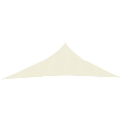 vidaXL Toldo de vela crema HDPE 160 g/m² 3x4x5 m