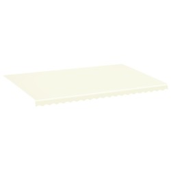 vidaXL Tela de repuesto para toldo crema 5x3,5 m