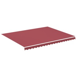 vidaXL Tela de repuesto para toldo rojo burdeos 4,5x3,5 m