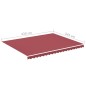 vidaXL Tela de repuesto para toldo rojo burdeos 4,5x3,5 m vidaXL Tela de repuesto para toldo rojo burdeos 4,5x3,5 m