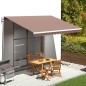 vidaXL Tela de repuesto para toldo marrón 4,5x3 m vidaXL Tela de repuesto para toldo marrón 4,5x3 m