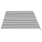 vidaXL Tela de repuesto para toldo gris antracita y blanco 5x3 m