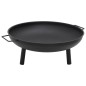 vidaXL Brasero de acero 67,5x58x22,5 cm