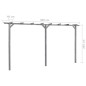 vidaXL Pérgola de jardín de madera de pino impregnada 400x40x205 cm vidaXL Pérgola de jardín de madera de pino impregnada 400x40x205 cm