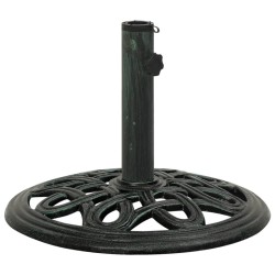 vidaXL Base de sombrilla de hierro fundido verde 40x40x32 cm 