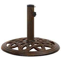 vidaXL Base de sombrilla de hierro fundido bronce 40x40x32 cm 