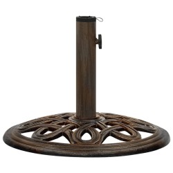 vidaXL Base de sombrilla de hierro fundido bronce 40x40x32 cm 