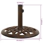vidaXL Base de sombrilla de hierro fundido bronce 40x40x32 cm vidaXL Base de sombrilla de hierro fundido bronce 40x40x32 cm
