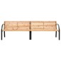 vidaXL Banco doble de jardín madera maciza de abeto 225 cm vidaXL Banco doble de jardín madera maciza de abeto 225 cm
