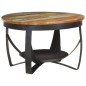 vidaXL Mesa de centro de madera maciza reciclada Ø68x43 cm vidaXL Mesa de centro de madera maciza reciclada Ø68x43 cm