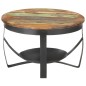 vidaXL Mesa de centro de madera maciza reciclada Ø68x43 cm vidaXL Mesa de centro de madera maciza reciclada Ø68x43 cm