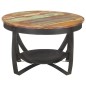 vidaXL Mesa de centro de madera maciza reciclada Ø68x43 cm vidaXL Mesa de centro de madera maciza reciclada Ø68x43 cm