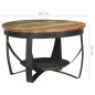 vidaXL Mesa de centro de madera maciza reciclada Ø68x43 cm vidaXL Mesa de centro de madera maciza reciclada Ø68x43 cm