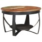 vidaXL Mesa de centro de madera maciza reciclada Ø68x43 cm vidaXL Mesa de centro de madera maciza reciclada Ø68x43 cm
