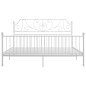 vidaXL Estructura de cama de metal blanca 200x200 cm vidaXL Estructura de cama de metal blanca 200x200 cm