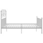 vidaXL Estructura de cama de metal blanca 200x200 cm vidaXL Estructura de cama de metal blanca 200x200 cm