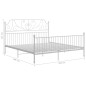 vidaXL Estructura de cama de metal blanca 200x200 cm vidaXL Estructura de cama de metal blanca 200x200 cm