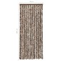 vidaXL Cortina mosquitera de chenilla marrón y blanca 56x185 cm vidaXL Cortina mosquitera de chenilla marrón y blanca 56x185 cm