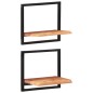 vidaXL Estantes de pared 2 unidades madera maciza acacia 40x24x35 cm vidaXL Estantes de pared 2 unidades madera maciza acacia 40x24x35 cm