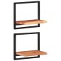 vidaXL Estantes de pared 2 unidades madera maciza acacia 40x24x35 cm vidaXL Estantes de pared 2 unidades madera maciza acacia 40x24x35 cm