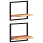 vidaXL Estantes de pared 2 unidades madera maciza acacia 40x24x35 cm vidaXL Estantes de pared 2 unidades madera maciza acacia 40x24x35 cm