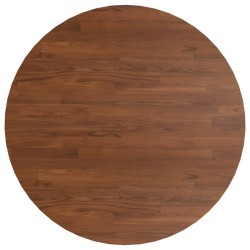 vidaXL Tablero de mesa redonda madera de roble marrón oscuro Ø90x1,5cm