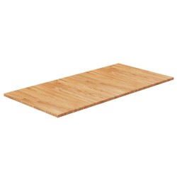 vidaXL Encimera baño madera maciza tratada marrón claro 100x50x1,5 cm