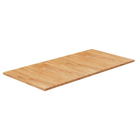 vidaXL Encimera baño madera maciza tratada marrón claro 100x50x1,5 cm