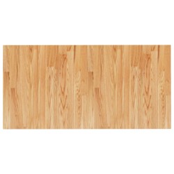 vidaXL Encimera baño madera maciza tratada marrón claro 100x50x1,5 cm