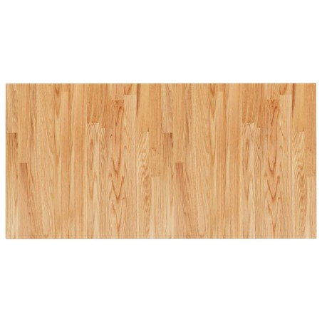 vidaXL Encimera baño madera maciza tratada marrón claro 100x50x1,5 cm