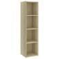 vidaXL Muebles de salón 2 piezas madera ingeniería roble Sonoma