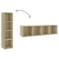 vidaXL Muebles de salón 2 piezas madera ingeniería roble Sonoma