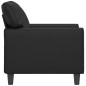 vidaXL Sillón cuero sintético negro 60 cm vidaXL Sillón cuero sintético negro 60 cm