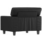 vidaXL Sillón cuero sintético negro 60 cm vidaXL Sillón cuero sintético negro 60 cm