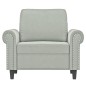 vidaXL Sillón de terciopelo gris claro 60 cm vidaXL Sillón de terciopelo gris claro 60 cm